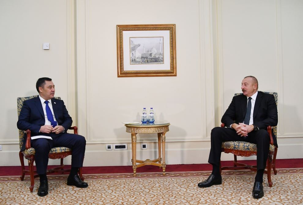 President Ilham Aliyev meets with Kyrgyz President Sadyr Japarov in Istanbul (PHOTO/VIDEO)