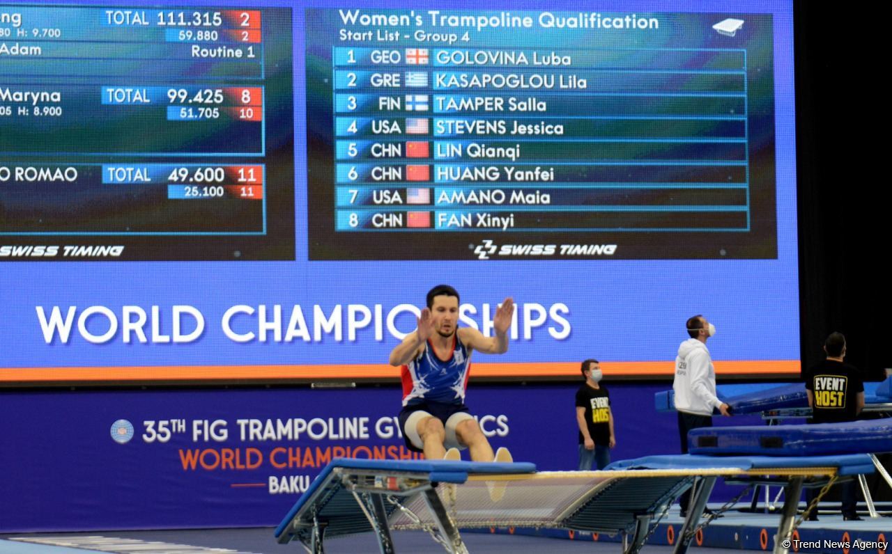 Best moments of first day of 35th FIG Trampoline Gymnastics World Championships in Baku (PHOTO)