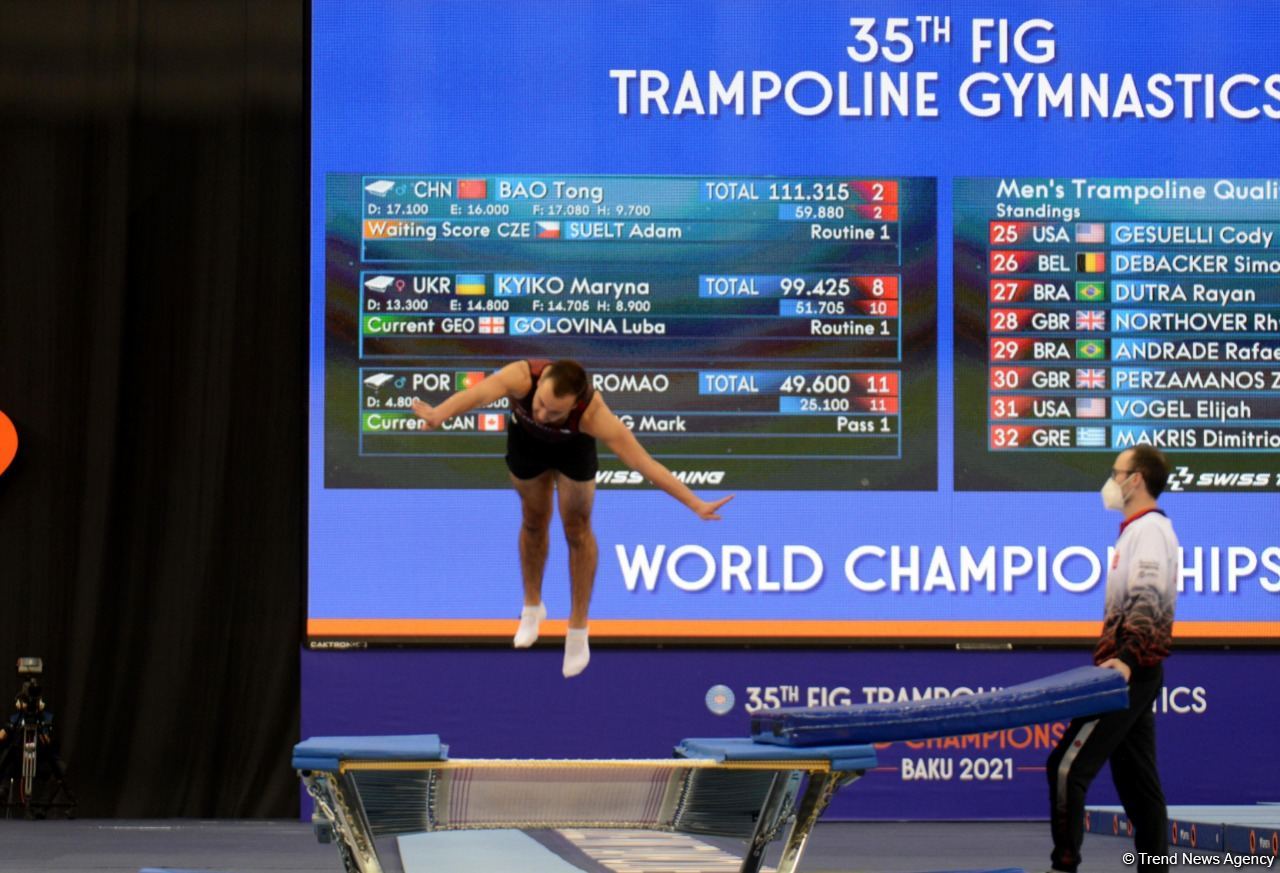 Best moments of first day of 35th FIG Trampoline Gymnastics World Championships in Baku (PHOTO)