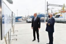 President Ilham Aliyev attended opening of new Bilajari locomotive depot (PHOTO/VIDEO)