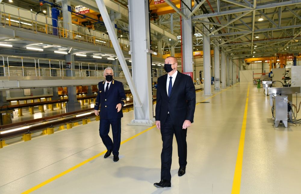 President Ilham Aliyev attended opening of new Bilajari locomotive depot (PHOTO/VIDEO)