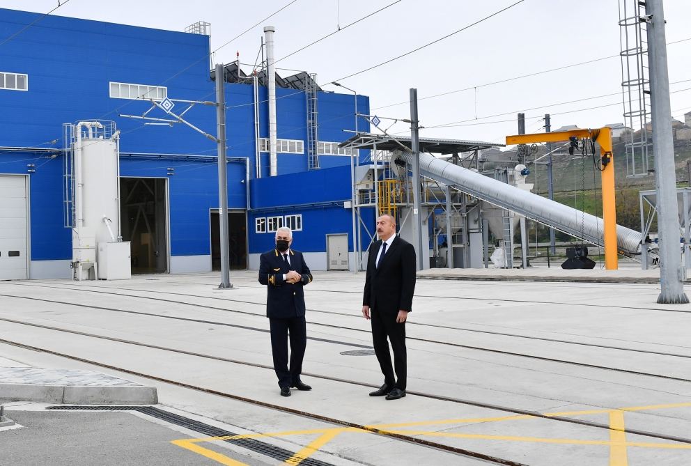 President Ilham Aliyev attended opening of new Bilajari locomotive depot (PHOTO/VIDEO)