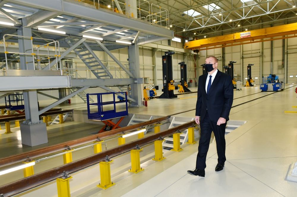 President Ilham Aliyev attended opening of new Bilajari locomotive depot (PHOTO/VIDEO)