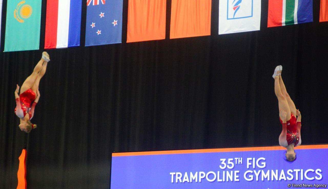 Baku names gymnasts reaching finals in synchronized trampoline at 35th FIG World Championships