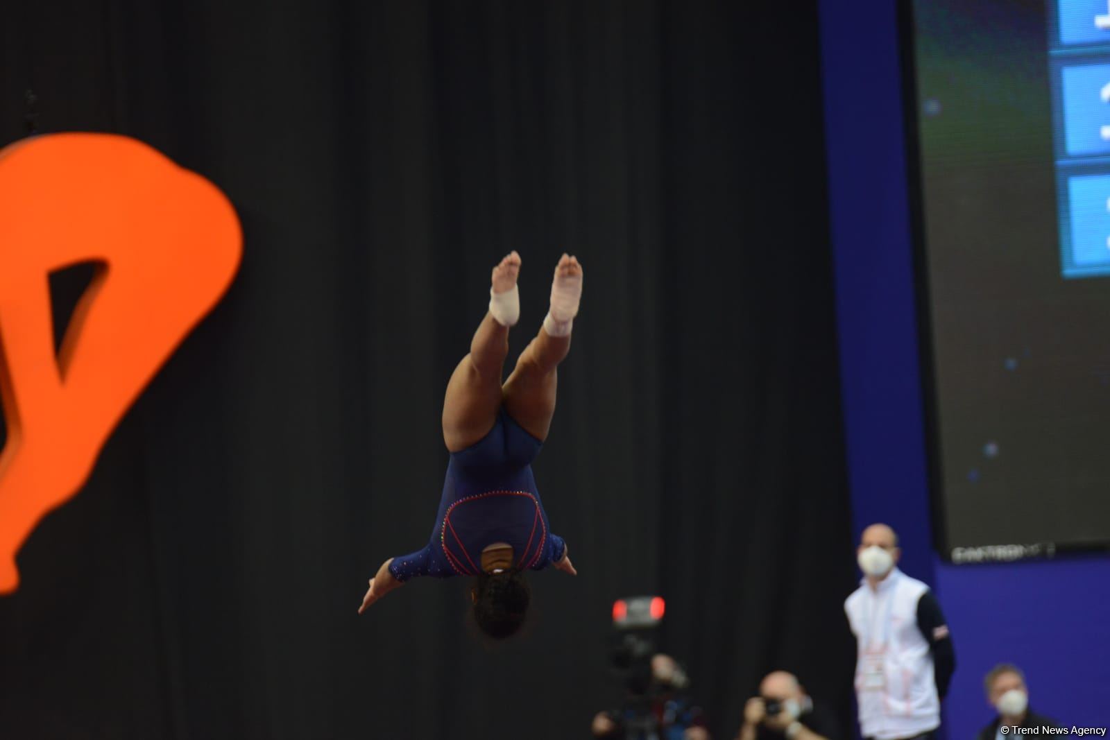 Finals among teams start at 35th FIG Trampoline Gymnastics World Championships in Baku (PHOTO)