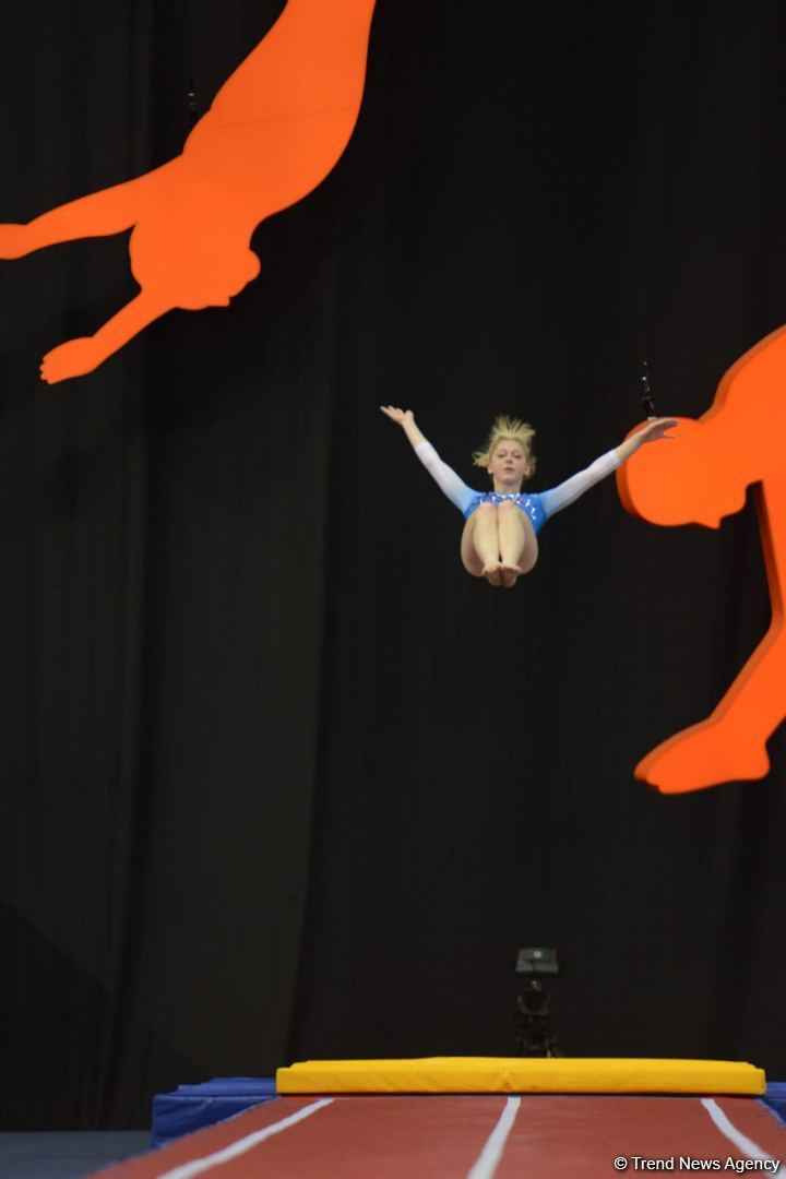 Finals among teams start at 35th FIG Trampoline Gymnastics World Championships in Baku (PHOTO)