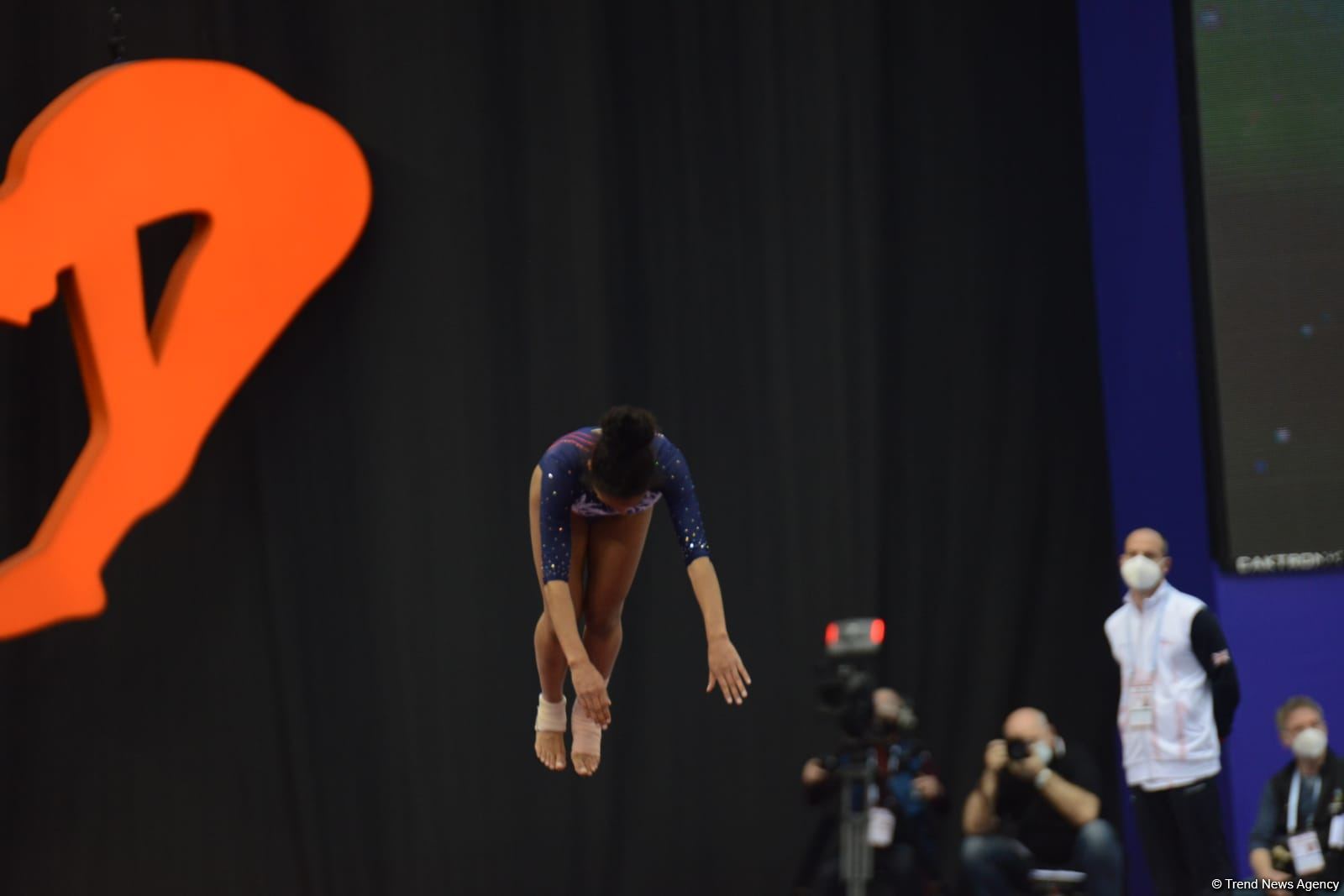 Finals among teams start at 35th FIG Trampoline Gymnastics World Championships in Baku (PHOTO)