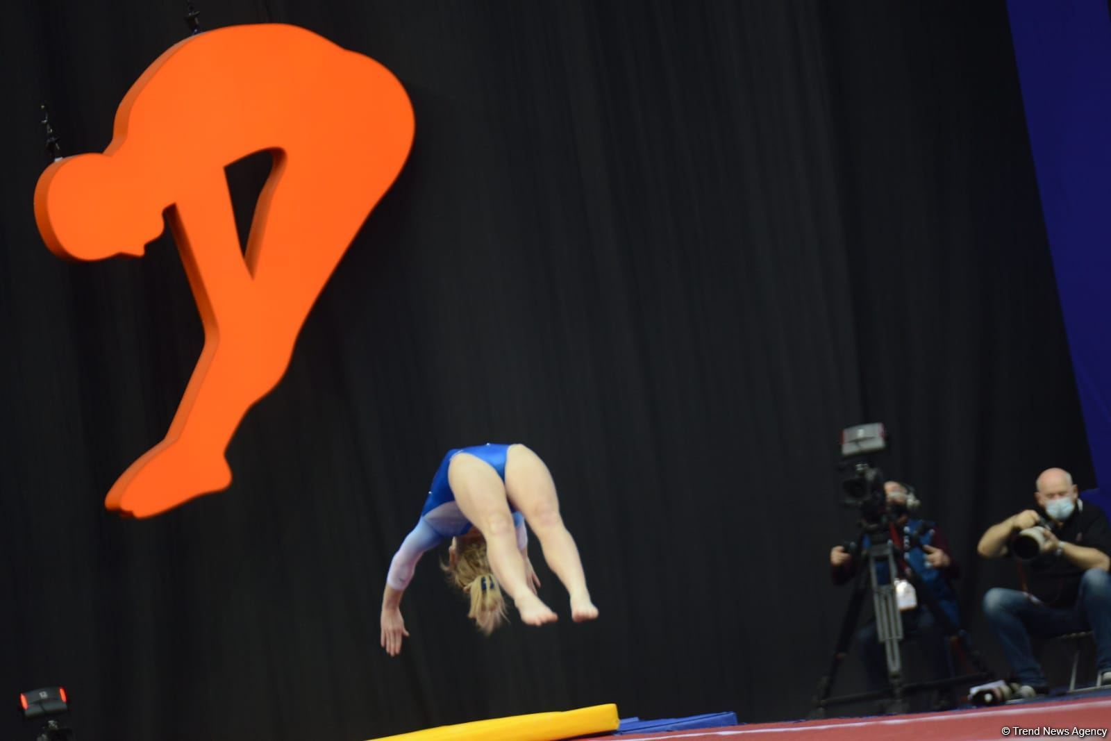 Finals among teams start at 35th FIG Trampoline Gymnastics World Championships in Baku (PHOTO)