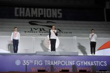 Baku holds award ceremony of winners on trampoline gymnastics and double mini-trampline (PHOTO)