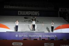 Baku holds award ceremony of winners on trampoline gymnastics and double mini-trampline (PHOTO)