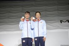 Baku holds award ceremony of winners in synchronized trampoline program (PHOTO)