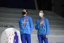 Baku holds award ceremony of winners in synchronized trampoline program (PHOTO)