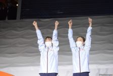 Baku holds award ceremony of winners in synchronized trampoline program (PHOTO)