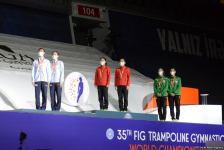 Baku holds award ceremony of winners in synchronized trampoline program (PHOTO)