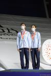 Baku holds award ceremony of winners in synchronized trampoline program (PHOTO)