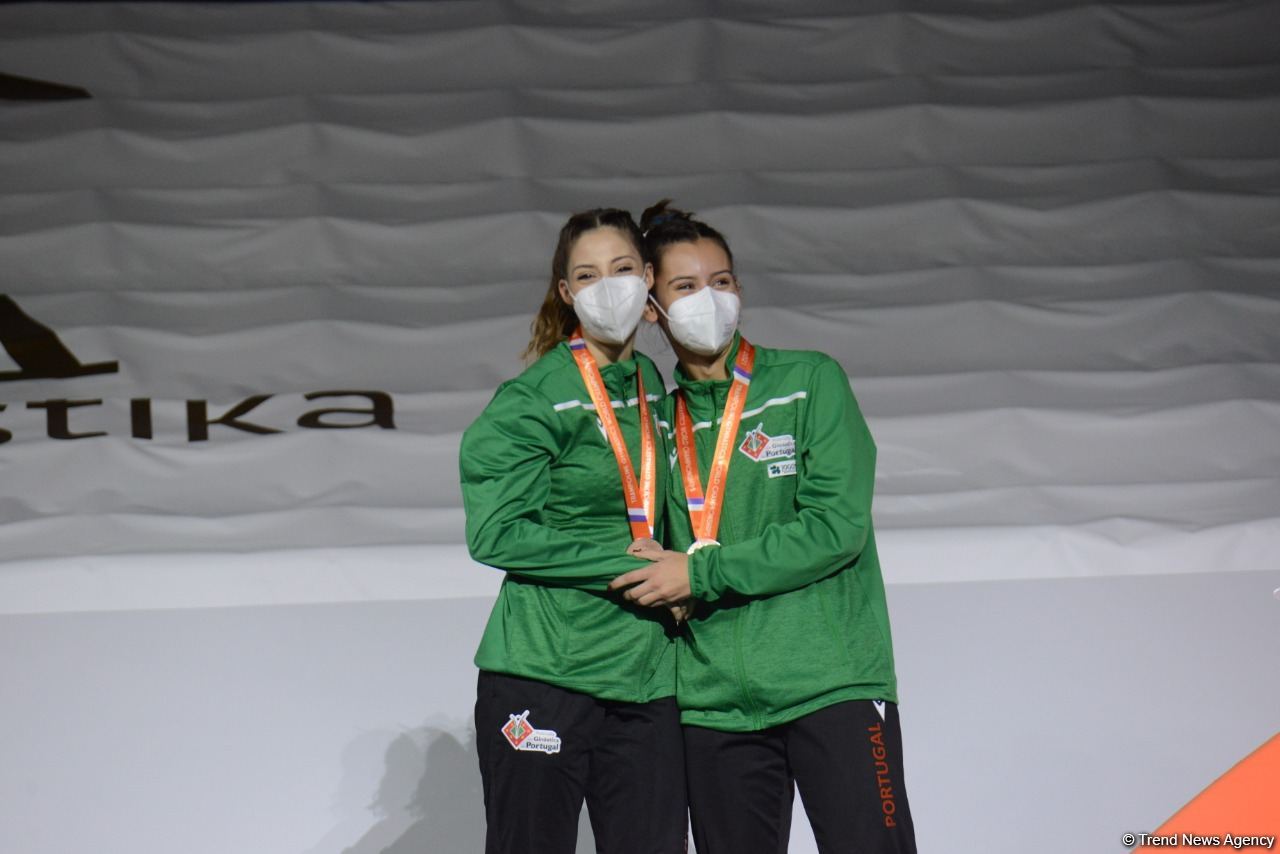 Baku holds award ceremony of winners in synchronized trampoline program (PHOTO)