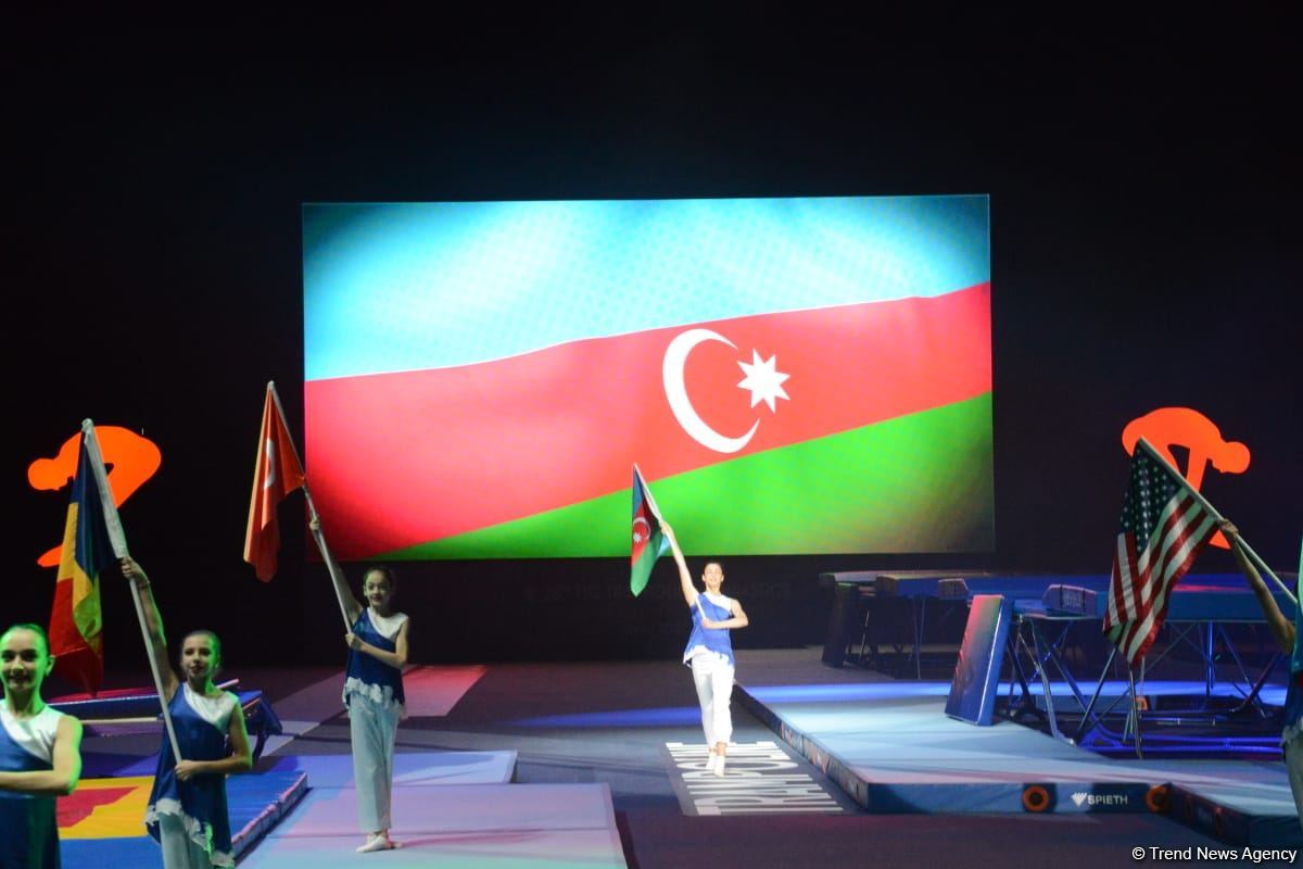 Baku hosts opening ceremony of 28th FIG Trampoline Gymnastics World Age Group Competition (PHOTOS)