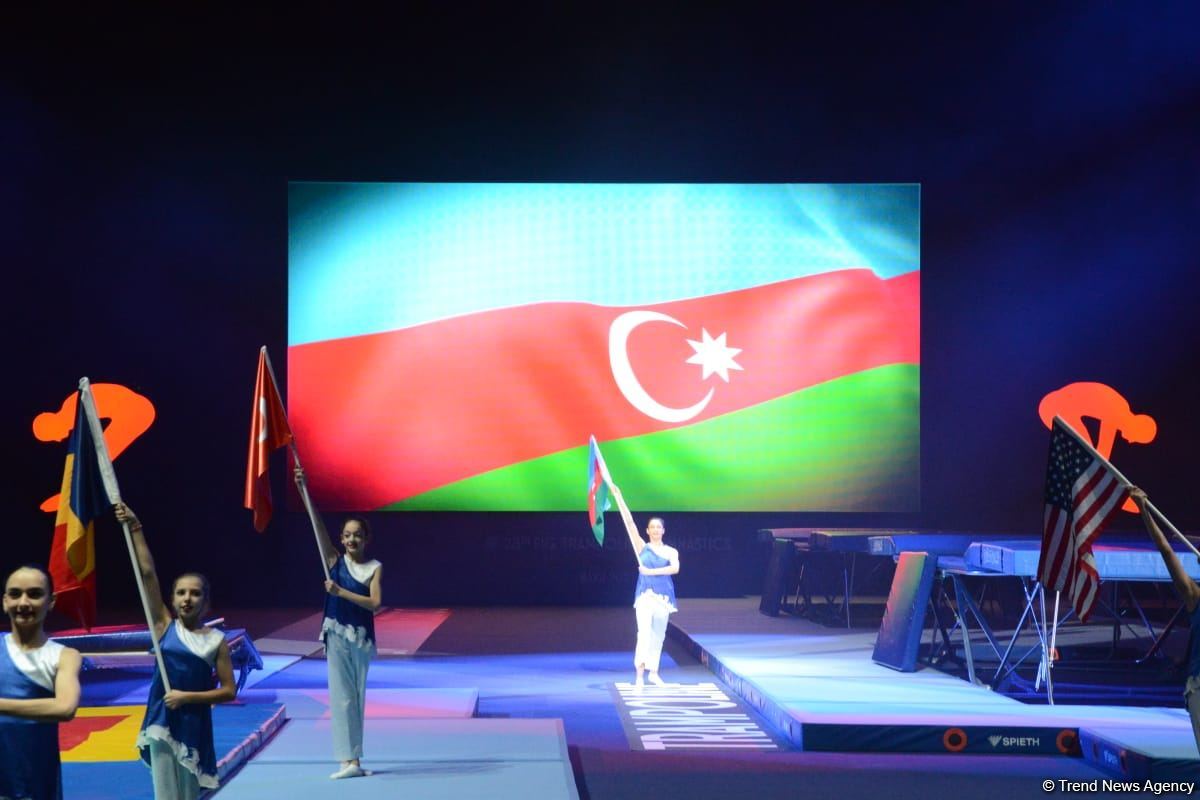 Baku hosts opening ceremony of 28th FIG Trampoline Gymnastics World Age Group Competition (PHOTOS)