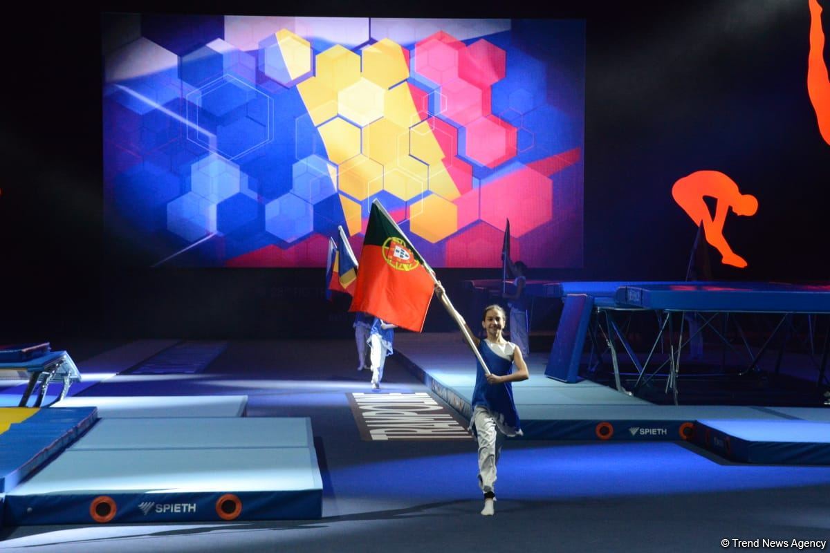 Baku hosts opening ceremony of 28th FIG Trampoline Gymnastics World Age Group Competition (PHOTOS)