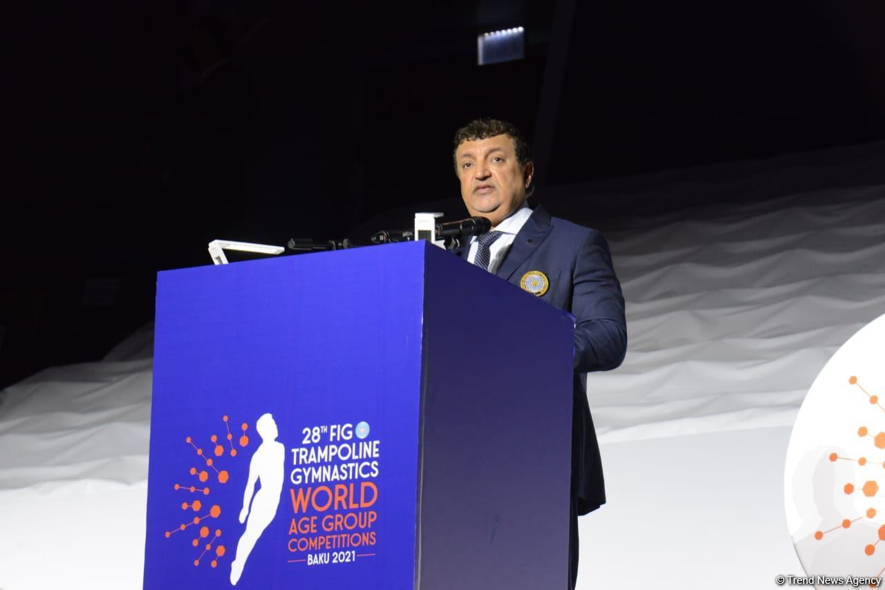 Baku hosts opening ceremony of 28th FIG Trampoline Gymnastics World Age Group Competition (PHOTOS)