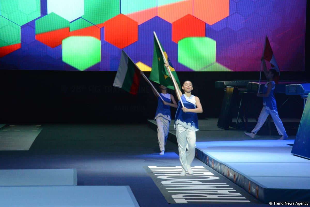 Baku hosts opening ceremony of 28th FIG Trampoline Gymnastics World Age Group Competition (PHOTOS)