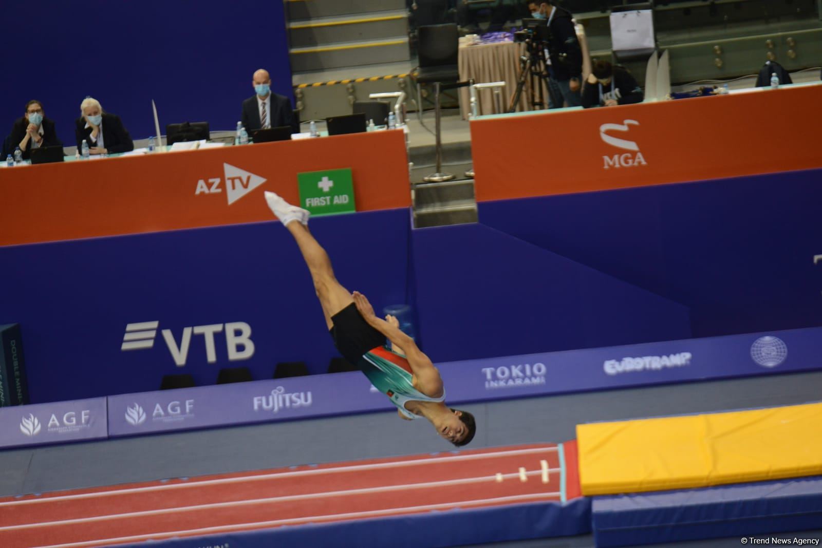 Portuguese gymnast ranks first in individual trampoline at 28th FIG Trampoline Gymnastics World Age Group Competitions in Baku (PHOTO)