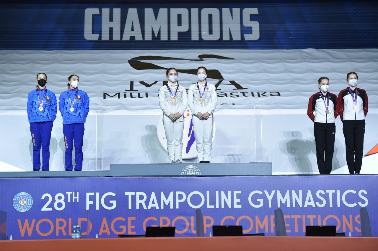 Awarding ceremony third day held as part of 28th FIG Trampoline Gymnastics World Age Group Competitions in Baku (PHOTOS)
