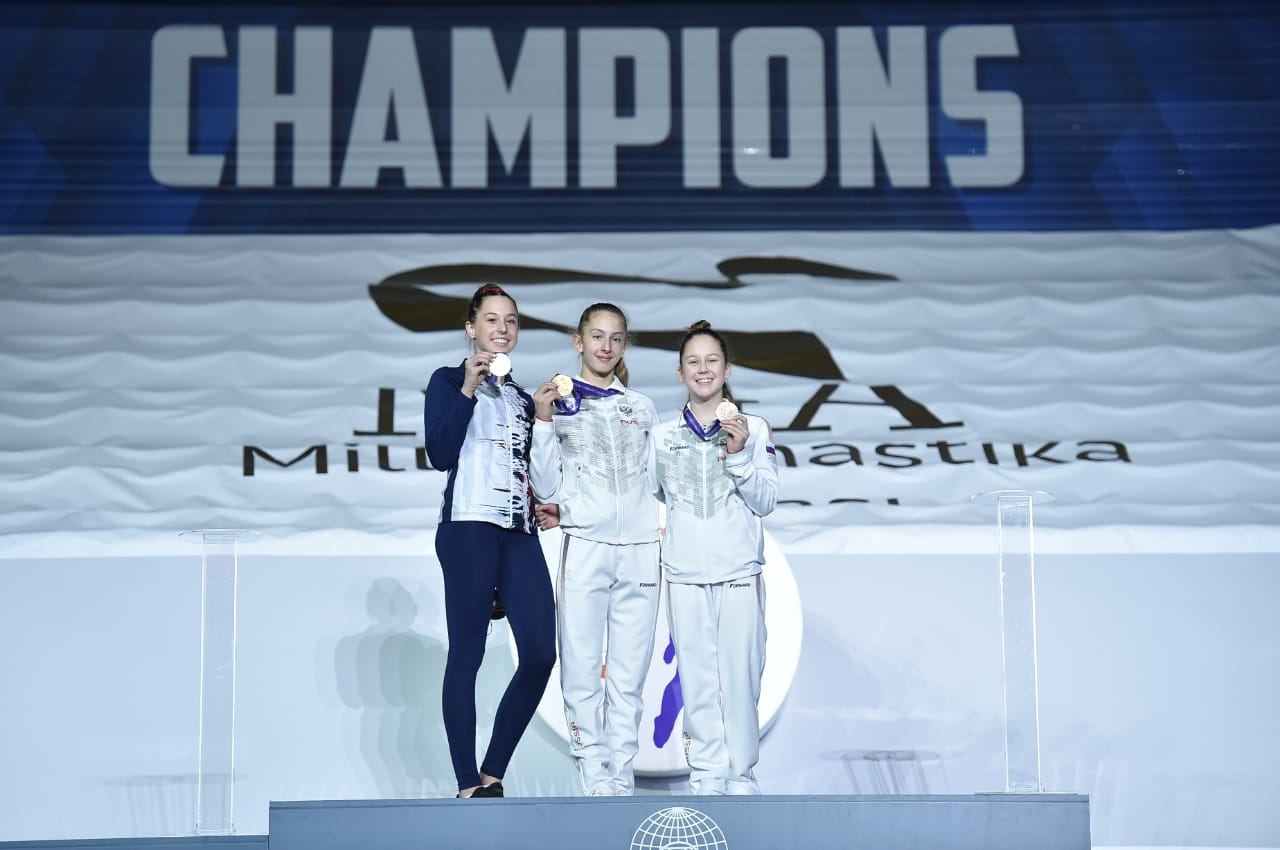 Awarding ceremony third day held as part of 28th FIG Trampoline Gymnastics World Age Group Competitions in Baku (PHOTOS)