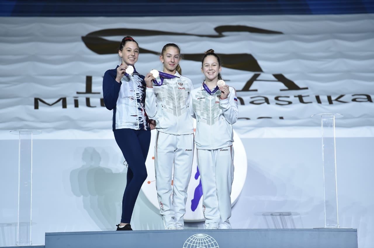 Awarding ceremony third day held as part of 28th FIG Trampoline Gymnastics World Age Group Competitions in Baku (PHOTOS)