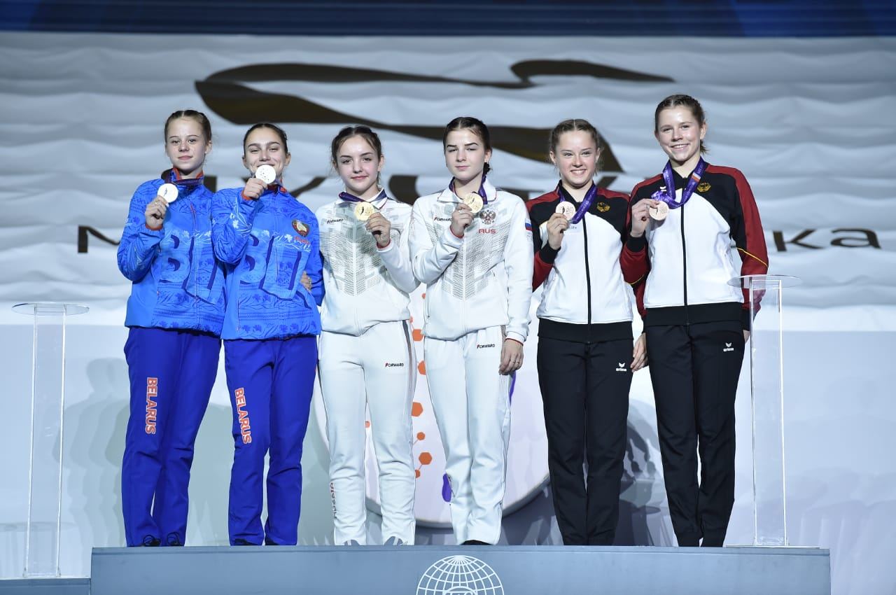 Awarding ceremony third day held as part of 28th FIG Trampoline Gymnastics World Age Group Competitions in Baku (PHOTOS)