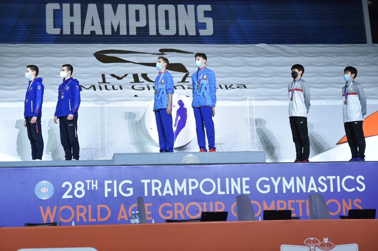 Awarding ceremony third day held as part of 28th FIG Trampoline Gymnastics World Age Group Competitions in Baku (PHOTOS)