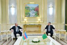 President of Azerbaijan Ilham Aliyev arrives in Turkmenistan for visit (PHOTO/VIDEO)