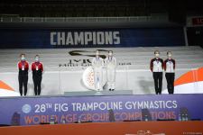 Baku holds awarding ceremony for winners of final day of FIG World Age Group Competitions