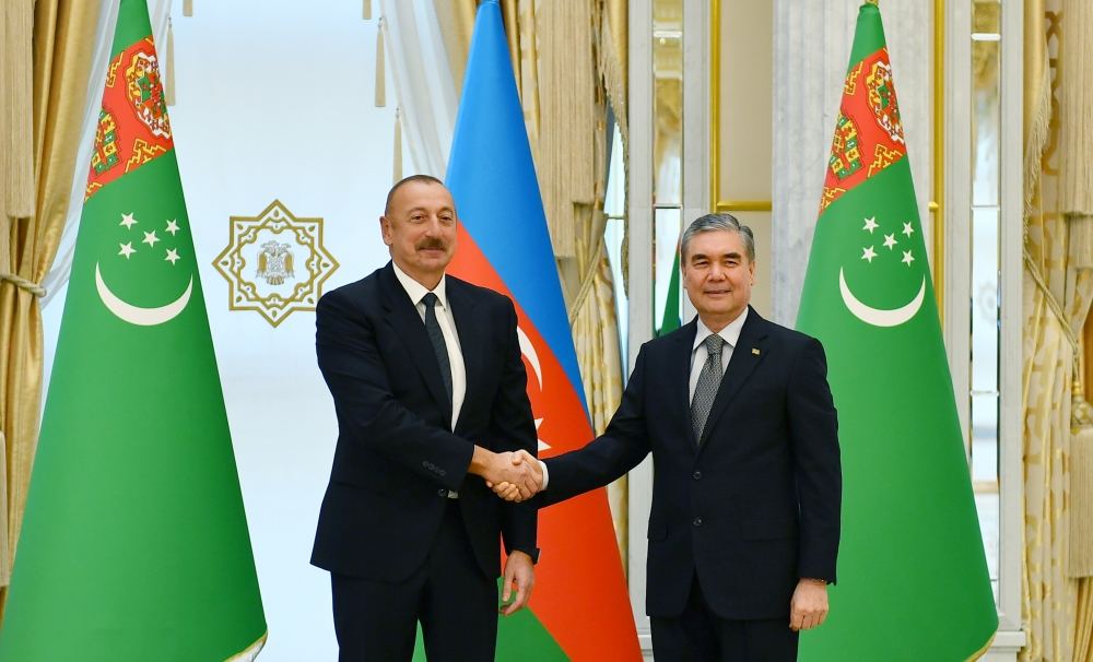 President of Azerbaijan Ilham Aliyev arrives in Turkmenistan for visit (PHOTO/VIDEO)