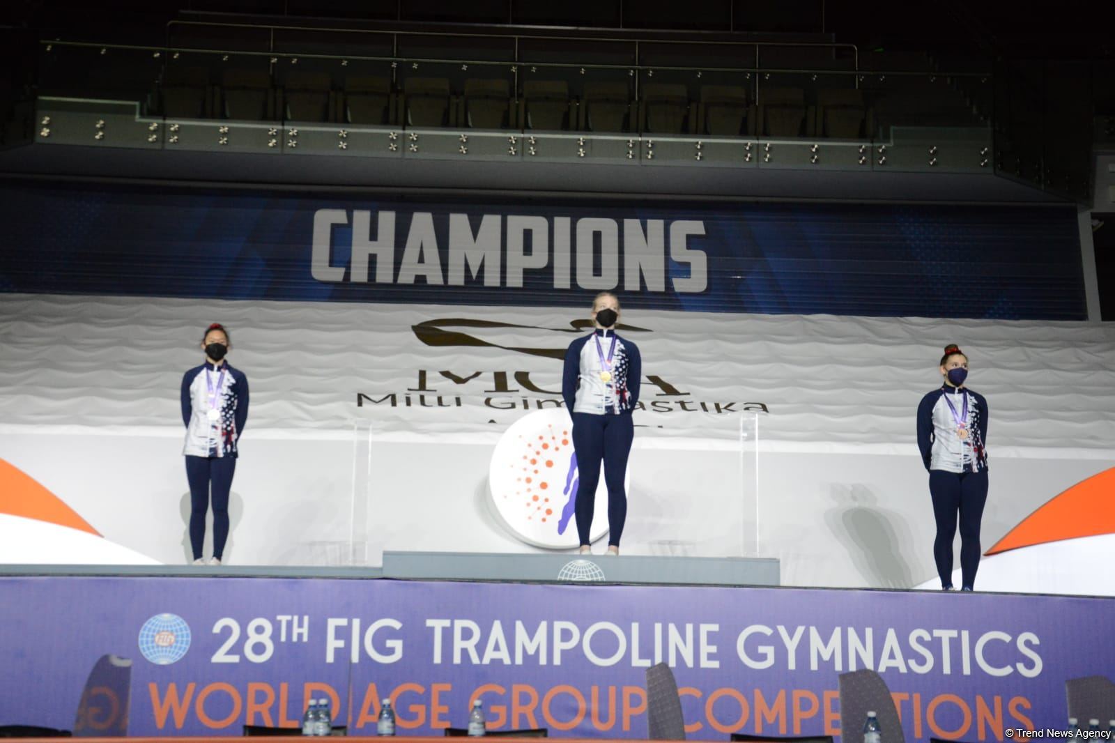 Baku holds awarding ceremony for winners of final day of FIG World Age Group Competitions
