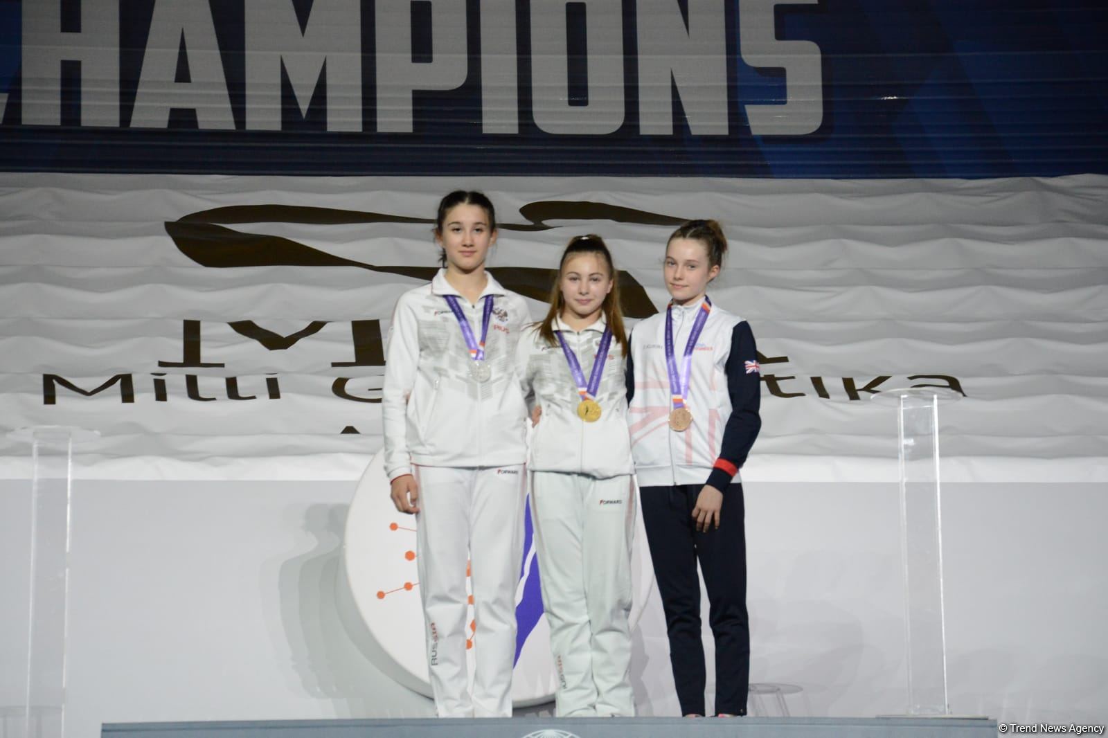 Baku holds awarding ceremony for winners of final day of FIG World Age Group Competitions