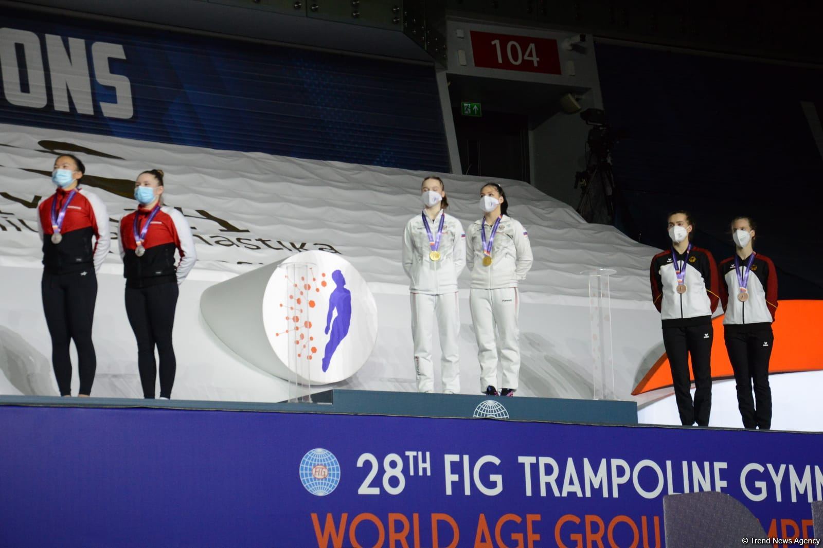 Baku holds awarding ceremony for winners of final day of FIG World Age Group Competitions