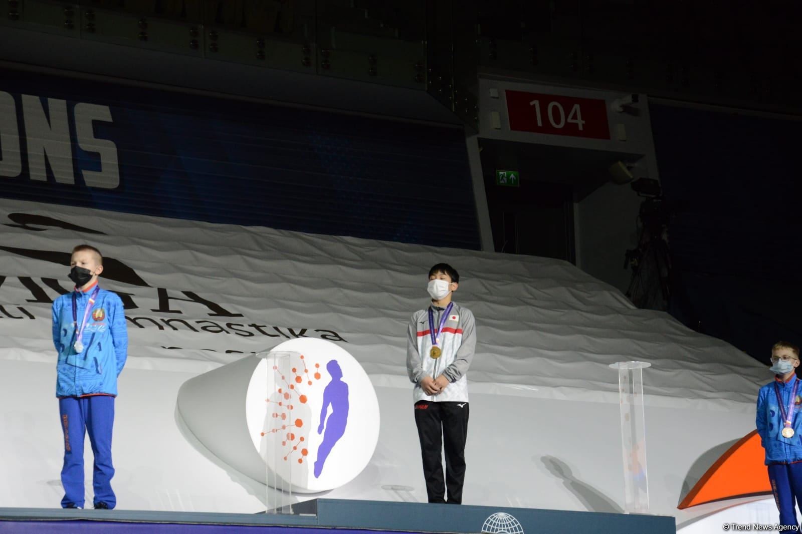 Baku holds awarding ceremony for winners of final day of FIG World Age Group Competitions