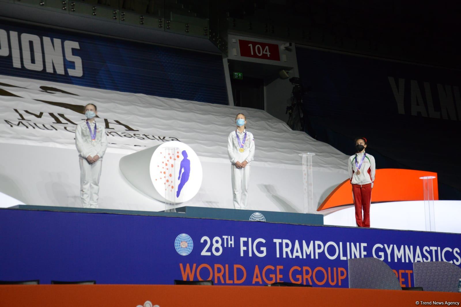 Baku holds awarding ceremony for winners of final day of FIG World Age Group Competitions