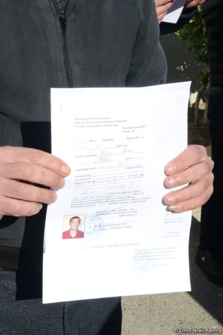 Azerbaijan releases 122 prisoners from correctional institution within amnesty act (PHOTO)