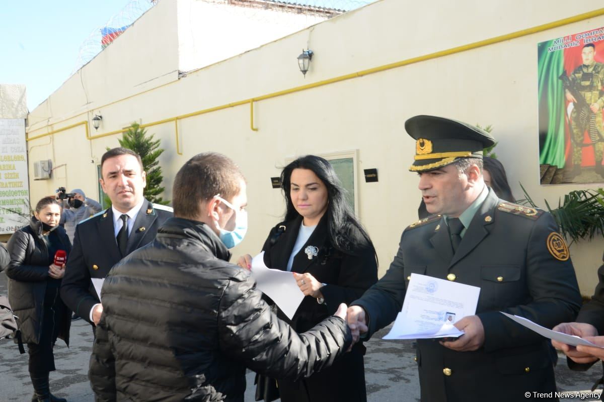 Azerbaijan releases 122 prisoners from correctional institution within amnesty act (PHOTO)