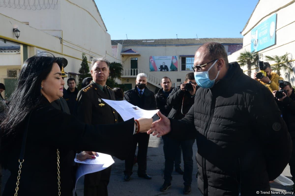 Azerbaijan releases 122 prisoners from correctional institution within amnesty act (PHOTO)