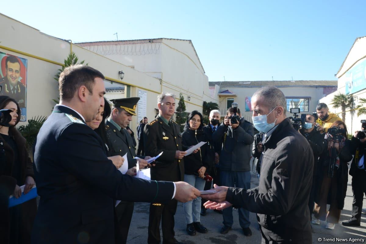 Azerbaijan releases 122 prisoners from correctional institution within amnesty act (PHOTO)