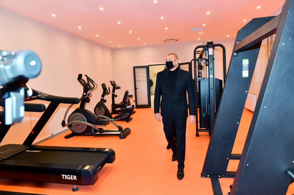 President Ilham Aliyev and First Lady Mehriban Aliyeva view conditions created at Guba Olympic Sports Complex (PHOTO/VIDEO)