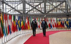 President Ilham Aliyev and President of European Council met in Brussels (PHOTO/VIDEO)