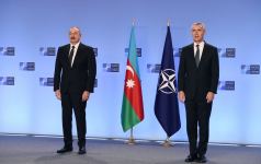 President Ilham Aliyev and NATO Secretary General Jens Stoltenberg met in Brussels (PHOTO/VIDEO)
