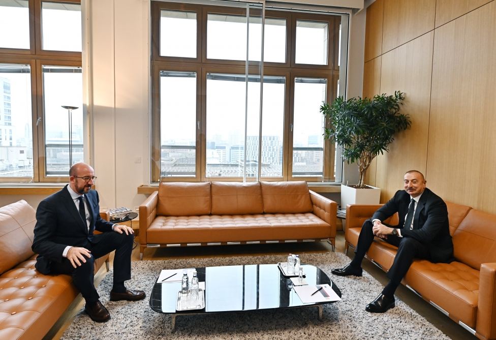 President Ilham Aliyev and President of European Council met in Brussels (PHOTO/VIDEO)