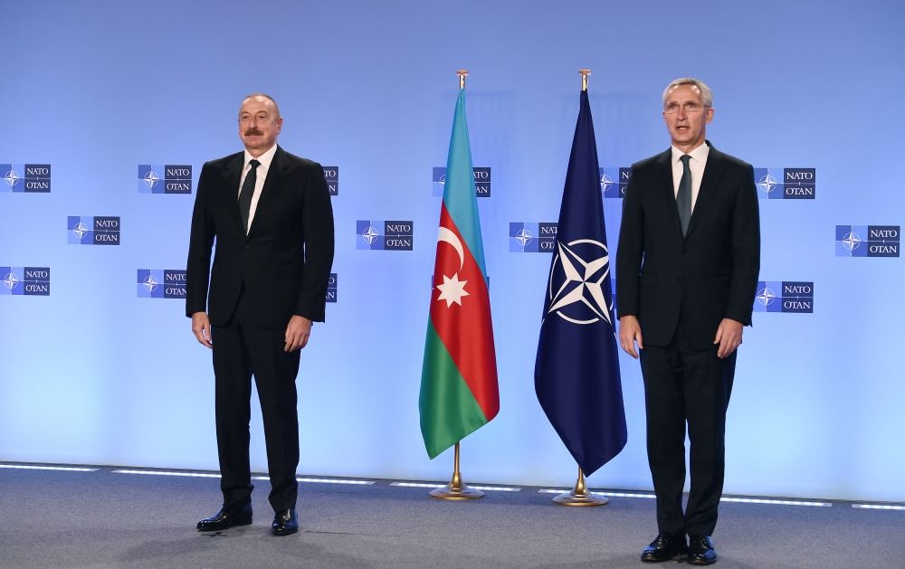 President Ilham Aliyev and NATO Secretary General Jens Stoltenberg met in Brussels (PHOTO/VIDEO)