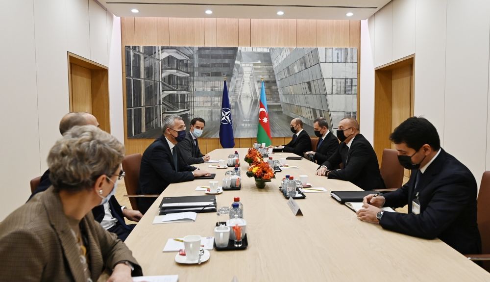 President Ilham Aliyev and NATO Secretary General Jens Stoltenberg met in Brussels (PHOTO/VIDEO)