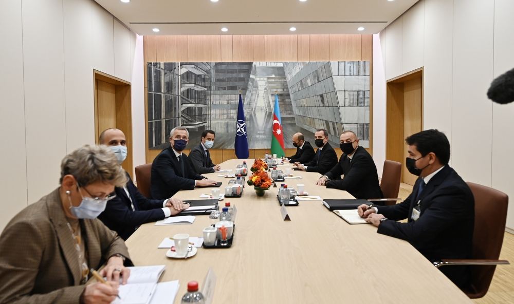 President Ilham Aliyev and NATO Secretary General Jens Stoltenberg met in Brussels (PHOTO/VIDEO)